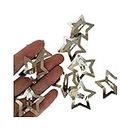 Y2K Star Shape Hair Clips - Metal Smooth and Frosted Hairpin Set Vintage Punk Hair Accessories for Women and Girls (12pcs)