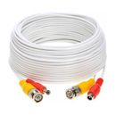SatMaximum BNC/M+DC5521/M to BNC/M+DC5521/F Cable (100', White) 906919
