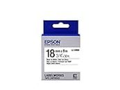 Epson LabelWorks Standard LK (Replaces LC) Tape Cartridge ~3/4" Black on White (LK-5WBN) - For use with LabelWorks LW-400, LW-600P and LW-700 label printers
