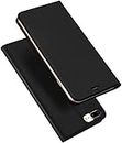 SkyTree Case for iPhone 7 Plus, Ultra Fit Flip Folio Leather Case Cover with [Kickstand] [Card Slot] Magnetic Closure for iPhone 7 Plus - Black