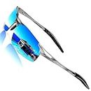 ROCKNIGHT Driving Polarized Sunglasses for Men UV Protection Ultra Lightweight Al Mg Golf Fishing Sports Sunglasses