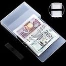 Uncle Paul 100 Pocket Currency Album - 7 × 4 inch Portable Banknotes Holder Dollar Paper Money Sleeves Storage Book for Bills Tickets Cards Stamps Collection AN0501BK