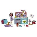 Barbie Chelsea Can Be Doll & Accessories, Pet Vet Playset with Brunette Small Doll, 4 Animals & 18 Pieces
