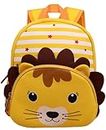 Toyshine 12" Cute Lion Face Backpack for Kids Girls Boys Toddler Backpack Preschool Nursery Travel Bag, Mini Size - Green