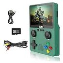 Like Star® X6 Handheld Retro Game Console with 32G TF Card, Preloaded 6,000+ Games, Retro Gaming Console Supported 11 Emulators 3.5-inch IPS Screen (Green)