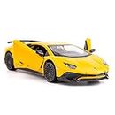 TGRCM-CZ Aventador LP700-4 Casting Car Model, Zinklegierung Spielzeugauto für Kinder, Pull Back Vehicles Toy Car for Toddlers Kids Boys Girls Gift (Yellow)