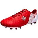 Boys Girls Football Boots FG/AG Teenager Soccer Athletics Training Shoes Indoor Outdoor Sports Sneakers for Unisex Kids Red FG 1.5 UK
