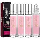 2pcs Venom pheromone perfume for women, roll-on pheromone infused essential oil perfume cologne for women to attract men (Pink)