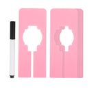 8pcs Clothes Dividers, Clothing Rack Rectangle Dividers with Marker Pen, Pink