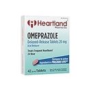 Heartland Pharma Omeprazole 20mg Delayed Release Acid Reducer Tablet (42 Count)