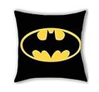 Children's Baby Cushion Cover Printed on Both Sides Without Filling - Choice of Spiderman Batman Star Wars Avengers Transformers Superman - 40 x 40 cm (Marvel Batman)