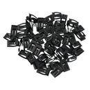 Set Clips Car 50pcs Accessories Used Widely Automotive Black Fast Fastening