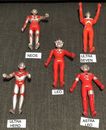 Set Of 5 Ultraman Figure 1988 Made in Japan  17cm Bandai.