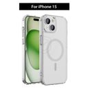 For iPhone 15 14 13 12 11 Pro Max Plus Magsafe Case Clear Anti-Yellow Shockproof