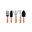 Kraft Seeds by 10CLUB Gardening Hand Tools Set - 5 Pieces (Cultivator, Big and Small Trowel, Weeder, Fork) | Tools for Home Garden | Durable Plant Tool Kit | Farming Tools
