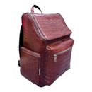 Real Crocodile alligator belly Reddish brown backpack Shoulder Bags Travel Bags