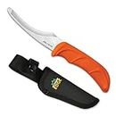 OUTDOOR EDGE Zip Blade - 4.0" Fixed Blade Hunting Knife for Skinning and Gutting Big Game - Includes Black Nylon Belt Sheath