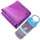 Fauhsto Cooling Sports Towel, Sport Cooling Towels, Lightweight & Microfiber Ice Cold Sweat Towel for Men Women, Perfect for Fitness, Yoga, Running, Workout, Gym, Golf,Camping,Cycling Towels