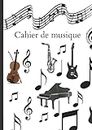 Cahier de musique: Carnet de partitions avec 12 portées par page - 109 pages - Grand format A4 - (Français) Broché (French Edition)