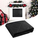 Magnetic Fireplace Cover, Fireplace Draft Cover Fireplace Blocker Blanket Fireplace Insulation Cover with Magnet and Hook-and-Loop Fasteners for Winter Summer Stops Overnight Heat Loss Thickened