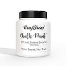 CrafTreat Serene Snowfall - Chalk Paint for Wood Furniture, Wall, Home Decor, Glass, DIY Craft - Matte Acrylic Multi Surface Paint - Chalk Paint White - 250 ML