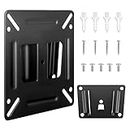 ‎CTDMJ Monitor Wall Mount Most 14-24“ TVs Computer Universal Low Profile RV TV Wall Bracket Mount VESA Up to 100x100mm Max Weight 33lbs Fits 16 19 20 23 Inch Camper Small Monitor Mount Bracket(Black)