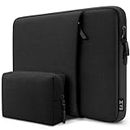ZYB 15.6 Inch Laptop Notebook Sleeve Protective Case with Accessory Bag,Shockproof Waterproof Laptop Case 15.6 Inch for 15'' Lenovo ThinkPad IdeaPad Acer ASUS HP Dell Chromebook MacBook Pro 16,Black
