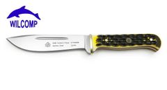 PUMA SGB Hunters Friend Knife, German Steel Blade, Brown Jigged Bone 6116398B