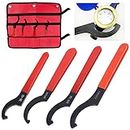 Tanstic 4Pcs Coilover Wrench Shock Spanner Wrench Set Universal Shock Tool Adjustment Tool for Suspension System and Shock Adjustments (Coilover Wrench Kit C)