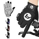 WOTOW Bike Gloves, Adjustable Lightweight Cycling Gloves, Touch Screen, Anti-Slip Full Finger Mountain Bike Gloves Breathable Sports Gloves for Biking, Workout - Unisex Motorcycle Gloves for Men/Women