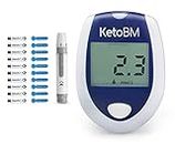 KetoBM Blut-Keton-Meter-Kit für Keto-Diät-Tests – Komplettes Keton-Test-Kit mit Keton-Monitor, Keto-Streifen, Einstichhilfe & Lanzetten
