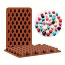 1pc, Multi Cavity Coffee Bean Silicone Candle Mold, Heart Shaped Diy Soap Resin Making Mold, Chocolate Ice Jelly Baking Tool, Cake Decoration Gift, Home Supplies Kitchen Supplies