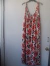NWT Old Navy Waist-Defined Sleeveless Crepe Midi Floral Dress for Women  Size 2X