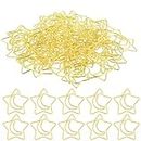 60PCS Decorative Paper Clips Creative Metal Moon and Star Shape Paper Clip Funny Cute Paperclips Gold Moonstar Shaped Paper Clips Bookmarks Planner Clips for Office Document File Organization School