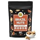 5:15 PM Jumbo Brazil Nuts 100gm | Handpicked & Exotic Brazil Nuts| Rich in Selenium and Magnesium| Raw Unsalted 100% Natural whole Brazil nuts -100g