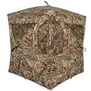 Ameristep Brickhouse Hunting Blind | 3-Person Ground Blind in Mossy Oak Break-Up Country, One Size