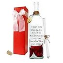 MESSAGE IN A BOTTLE ® "CONTENT Personalized Gift for Him or Her