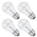 CYLYT 4-Pack Oven Light Bulbs 40 Watts Appliance Bulb, E26 A15 120V High Heat Bulbs for Stove Hood, Refrigerator, Microwave, Warm White 2700K, Dimmable