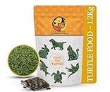 Foodie Puppies Professional Aquatic Turtle Food Sticks - (1.2 Kg, Yellow Pouch), Daily Nutrition Food Sticks for Turtles of All Life Stages, Fortified with Spirulina and Stabilised Vitamin C