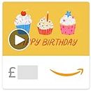 Amazon.co.uk eGift Card -Birthday Cup Cakes -Email - animation