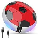 Wembley Rechargeable Hover Football Indoor Game for Kids Toys for Boys Birthday Gift | Electric Air Football Floating Hover Ball Soccer Electronic Toys for 2 3 4 5 6 7 8 9 10+ Years Old Boys - Red