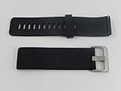 vhbw Ersatz L Armband kompatibel mit Fitbit Blaze Fitnessuhr, Smartwatch - 9,5 + 11,5 cm Silicona negra
