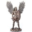St. Michael The Archangel in Battle Gear Bronze Finish Statue
