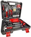 IBELL Professional Tool Kit with Impact Drill TD13-85, 650W, Copper Armature, Chuck 13mm Keyless Auto, 59 Home Essential Tools/Accessories
