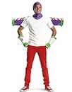 Disguise mens Disguise Disney Pixar Toy Story and Beyond Buzz Lightyear Adult Kit costume accessories, White, Standard
