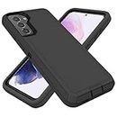 for Samsung Galaxy S21 Case, Heavy Duty Defender Galaxy S21 Case Dustproof Shockproof Protection Multi-Layer Durable Phone Cover for Samsung Galaxy S21 - Black
