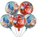 SHINY PARTY 5PCS Finding Nemo Balloons for Kids Birthday Baby Shower Finding Nemo Theme Party Decorations