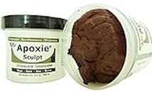 Aves Apoxie Sculpt - 2 Part Modeling Compound (A & B) - 1 Pound, Apoxie Sculpt for Sculpting, Modeling, Filling, Repairing, Simple to Use and Durable Self-Hardening Modeling Compound - Brown