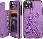 For iPhone 15 Pro Max 14 13 12 11 X XR 87 Magnetic Flip Leather Wallet Card Case