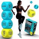 Skywin Workout Dice - Blue Fun Exercise Dice for Solo or Group Classes, 6-Sided Foam Fitness Dice Great Dynamic Exercise Equipment